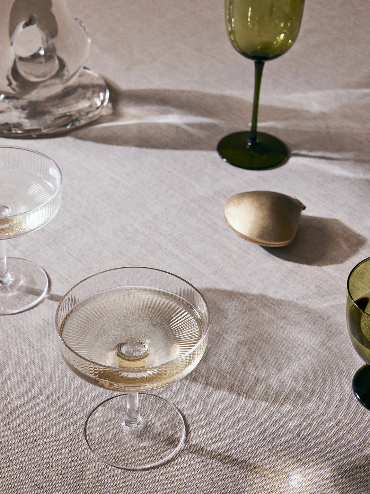 Ripple Champagne Saucers - Set of 2