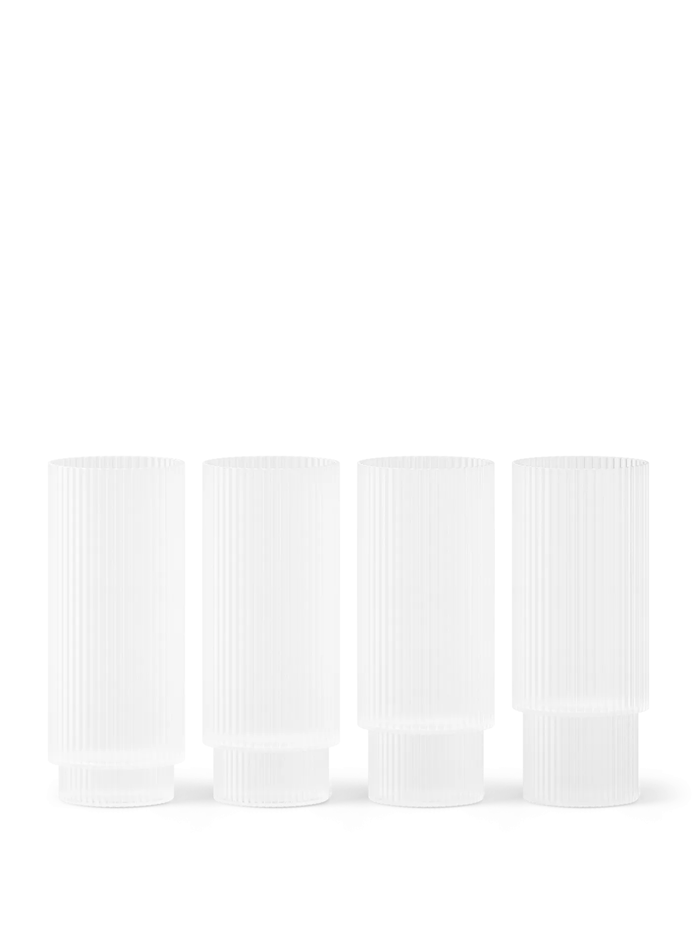 Ripple Long Drink Glasses - Set of 4