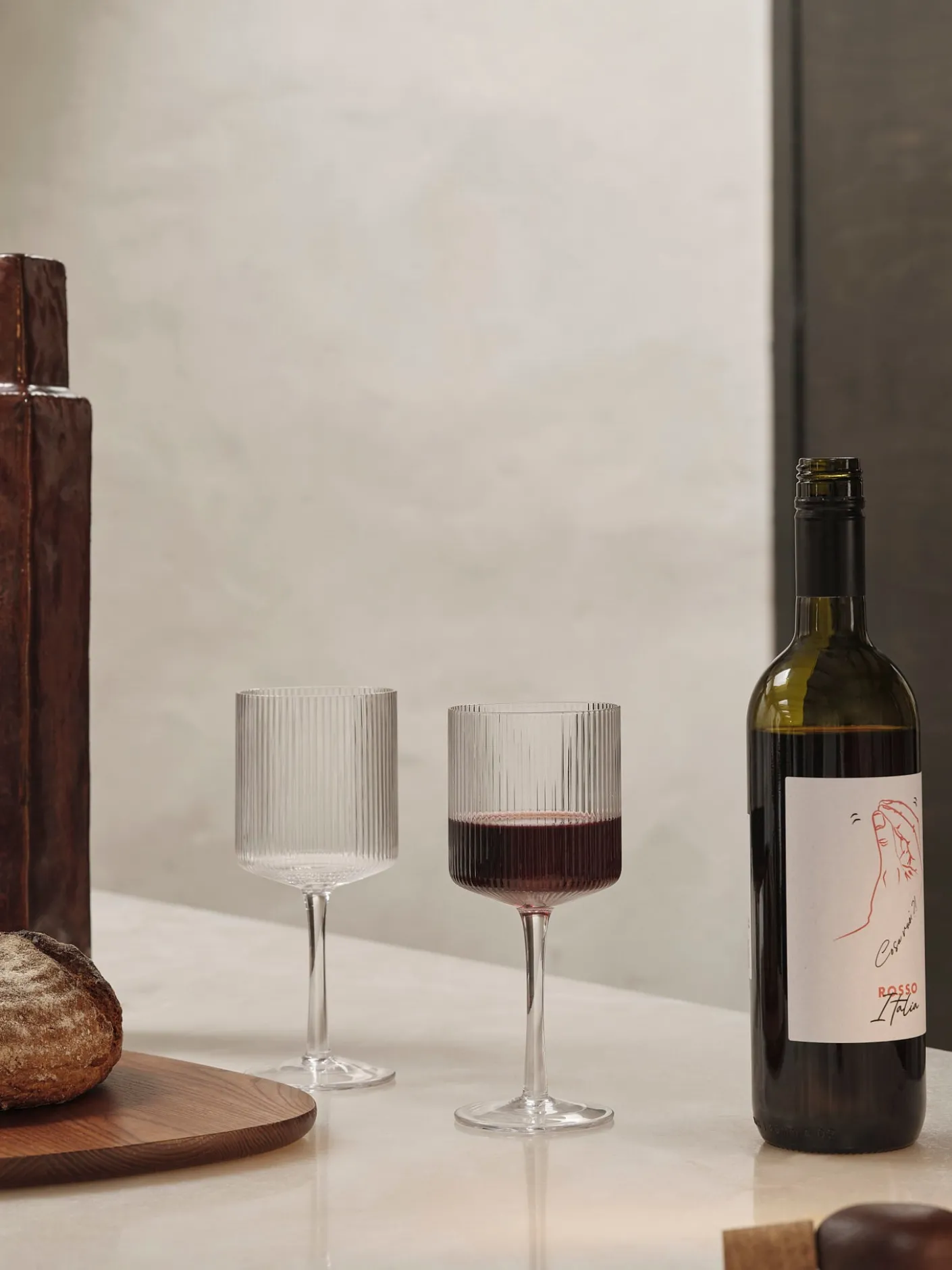 Ripple Red Wine Glasses - Set of 2