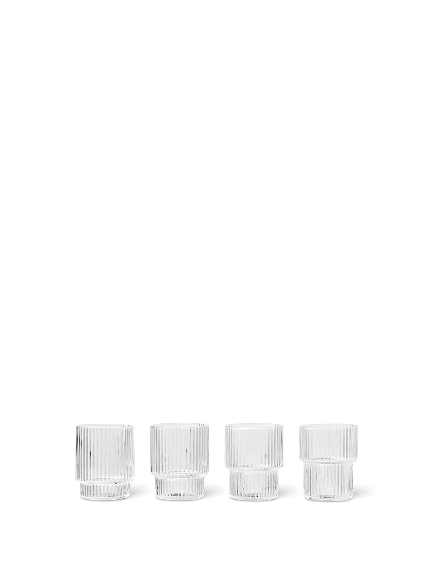 Ripple Small Glasses - Set of 4