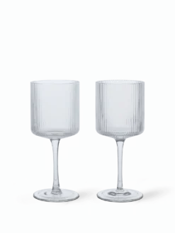 Ripple White Wine Glasses - Set of 2