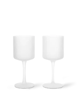 Ripple White Wine Glasses - Set of 2