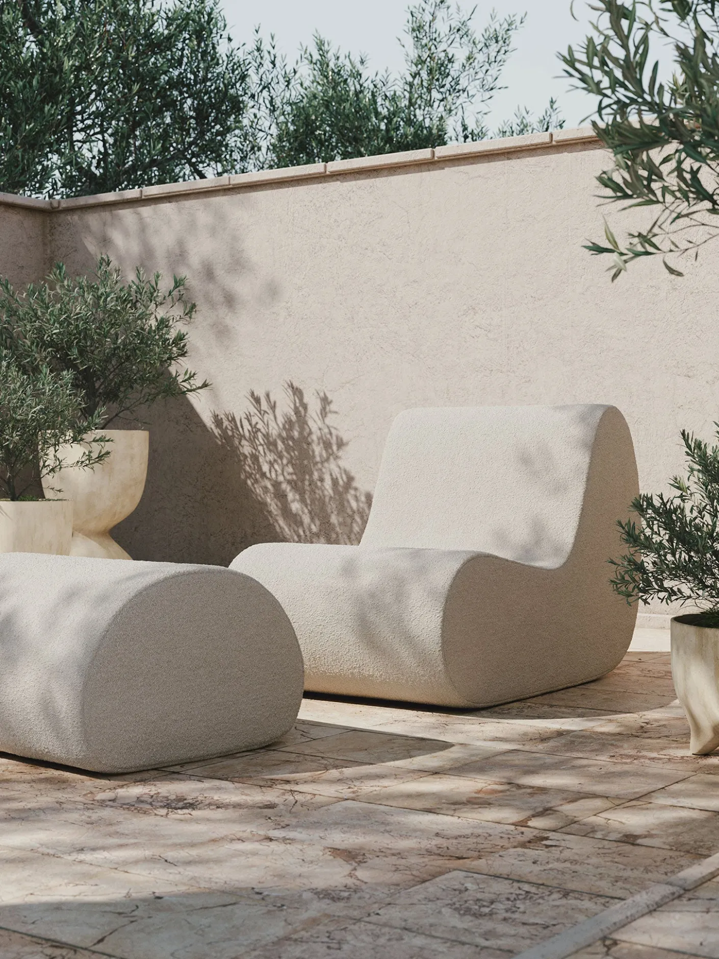 Rouli Pouf - Pure Bouclé
