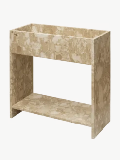 Stone Plant Box with Shelf
