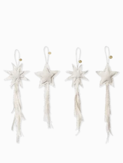 Vela Star Ornaments - Set of 4